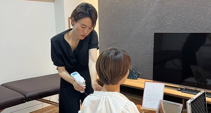 施術の様子